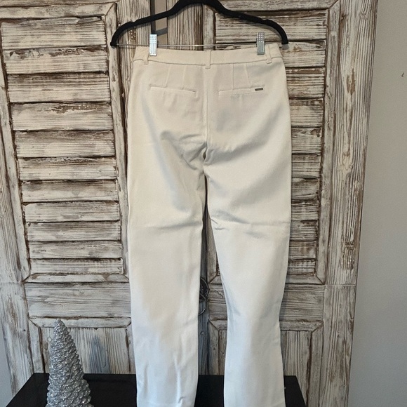 White House Black Market White Pants with Silver Accent - Picture 2 of 4
